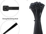 TW-HKC650F 25 inches (63.5 cm) Nylon Cable Ties are a durable and cost-effective solution for bundling wires and cables