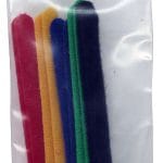 TW-HKCT150 6IN Tie Wrap, 10 Pcs, 5 Colors 2 each Red, Orange, Blue, Green, and Black