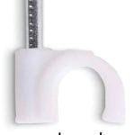 TW-HKCTH5 Hook Cable Clips with Nail Cable Clip 5 mm pack 100 pcs