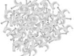 TW-HKCTH5 Hook Cable Clips with Nail Cable Clip 5 mm pack 100 pcs