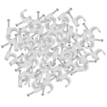 TW-HKCTH5 Hook Cable Clips with Nail Cable Clip 5 mm pack 100 pcs