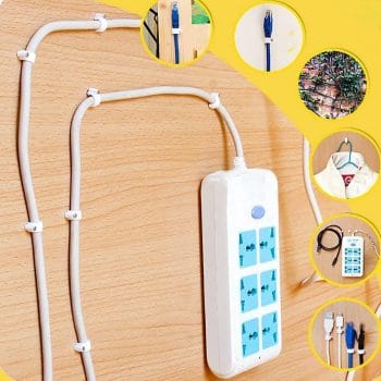 TW-HKCTH5 Hook Cable Clips with Nail Cable Clip 5 mm pack 100 pcs