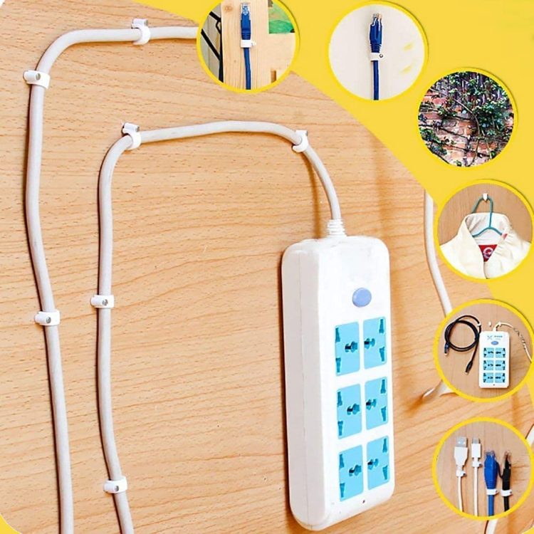 TW-HKCTH5 Hook Cable Clips with Nail Cable Clip 5 mm pack 100 pcs