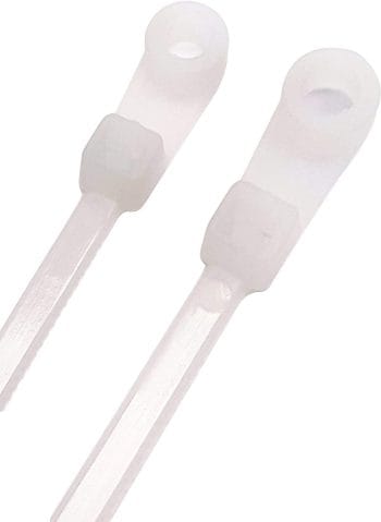 TW-HT-150MH-W 6 inches (15.24 cm) Screw Mount Cable Ties 100PCS Pack
