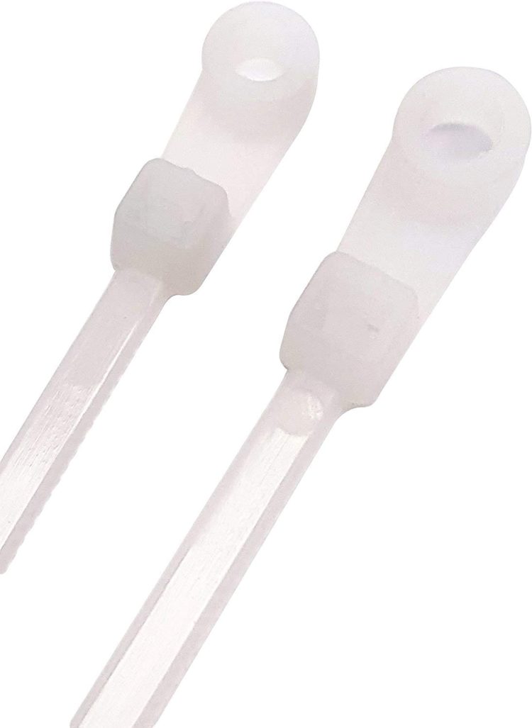TW-HT-150MH-W 6 inches (15.24 cm) Screw Mount Cable Ties 100PCS Pack