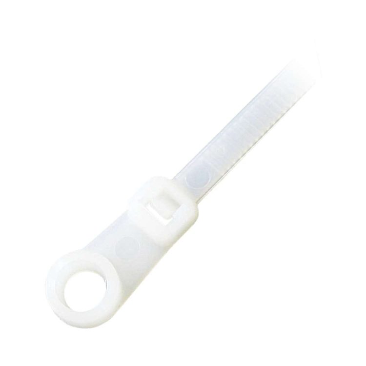 TW-HT-350MA-W Screw Mount 14 inch (35.56 cm), 50 lb (22.68 kg). White Cable Ties—(pack of 100)