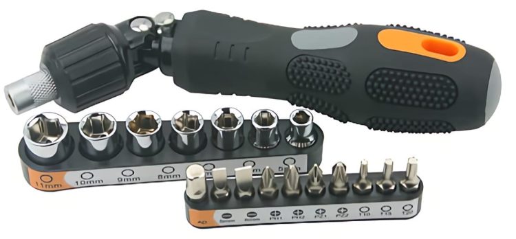 Tackle tough jobs with ease! The TO-STD-6520 Ratchet Screwdriver and Socket set has a high-torque 3-way reversible ratchet adjustable head and soft easy grip handle. Get it now.
