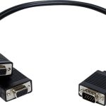 Telpix CB-VGA1-2 dual VGA splitter cable top view