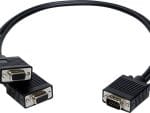 Get high-quality VGA duplication with Telpix CB-VGA1-2 Y splitter cable. Perfect for security monitors, presentations, and more. Front View. Shop now at Collsam Distribution!