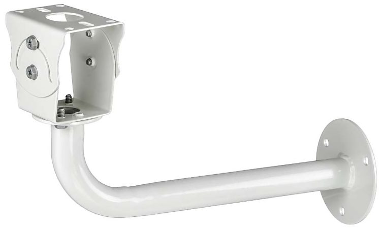 Securely mount your CCTV security camera with Telpix HM-215-W30 J Mount Bracket. Easy to install, adjustable and compatible with most devices, Left View.