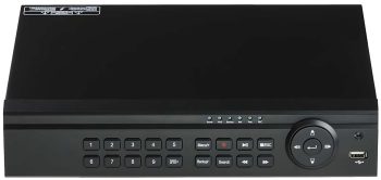 Telpix TVST-TR2904A Quadbrid DVR is a great way to secure your property. For maximum versatility, connect analog, high-definition, and IP cameras. Robust and easy to use, it is robust and easy to use Front View.