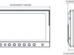 The Dahua DHI-MLCDF7-E Is A 7-In LED Backlit Mobile Screen With 800×480 Resolution, 350 Cd/M² Brightness, and M12 A-Coding Connector. Connect To MXVR Or MNVR for Real-Time Live View Dimensions