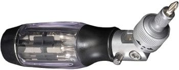 This TO-STD-651 15-In-1 Ratcheting Screwdriver Set Includes 11 Bits for Precision Driving, Plus a High Torque Ratchet and an Adaptor for Sockets. Perfect for any DIY Project!