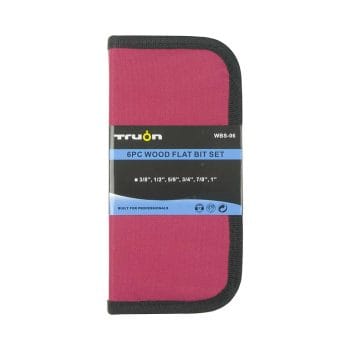 This TO-WBS-06 spade bit set is heavy duty guaranteed for strength, efficiency, and durability. Get maximum speed and clean holes with its fast start tip and deep flute paddle. 6 Slandered sizes,3/8″‚ 1/2″‚ 5/8″‚ 3/4″‚ 7/8″‚ and 1″ Closed.