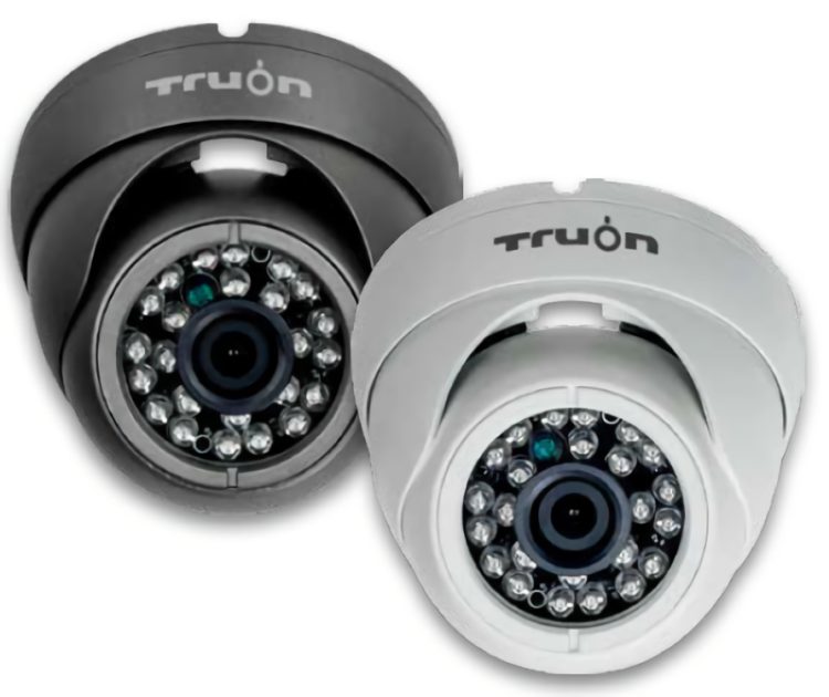 Capture clear 720p HD video day and night with the Truon CIB-10B22F HD-CVI Outdoor Dome IR Camera. Featuring 24 IR LEDs and a 3.6mm HD fixed lens, this camera offers long-range transmission and true day and night functionality. Available in gray or white and powered by DC 12V Gray or White Color.