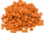Twist-on Wire Connector CBA-WP03OR 100 PCS Orange Screw on Wire Connectors. Easy Twist Design Peel, Insert and Tighten. Heavy-Duty Nylon with Metal Spring. 14AWG ~ 24 AWG, Max. 600V AC, 100 Connectors