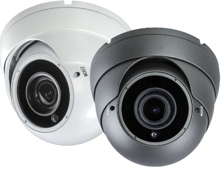 UIB-1232VSL Starlight 1080P 2 MP TVI CVI AHD 960H and CVBS Output 2 white array LEDs IR Eyeball with Varifocal Lens Camera