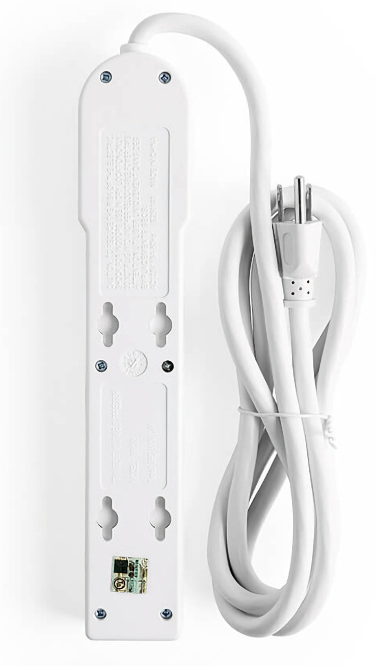 TR-PS09S-6 POWER 6 OUTLET, 6ft (1.83 meters) cord Power Strip With Surge Protection No Box Back