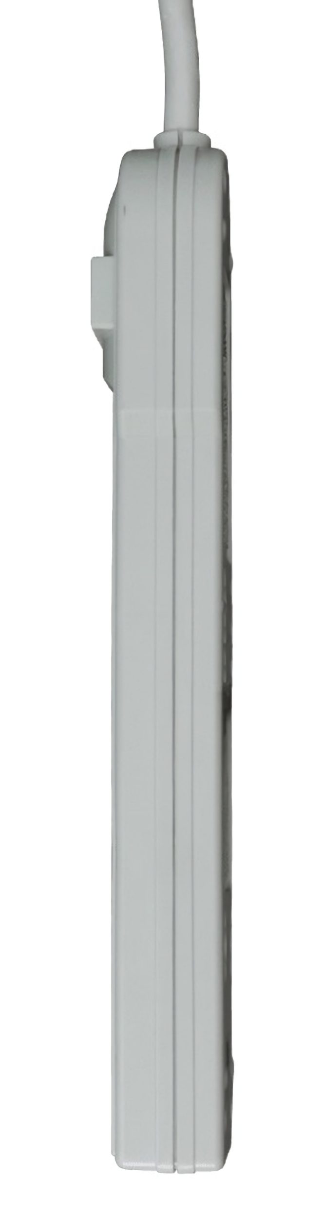 TR-PS09S-6.  6 Outlet Power Strip with Surge Protection 6 ft (1.83 meters) Side View