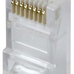 UNL CN-TB601, a high-quality RJ45 CAT6 connector. Gold-plated contacts for reliable data transmission. Perfect for CCTV and access control. Available in packs of 100. Single