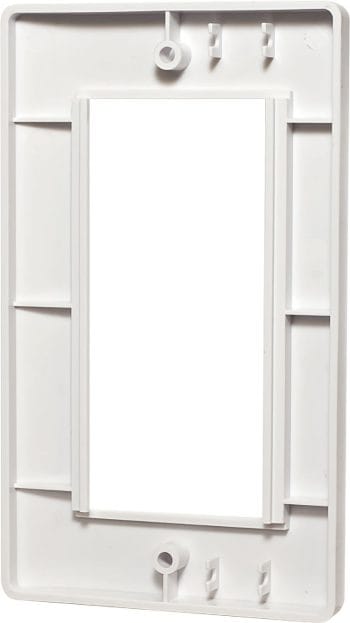 Upgrade your home's style and functionality with Truon CN-KD-FP40 single gang wall plate. Versatile and modern, it is the perfect solution for changing connectivity needs Back View. Shop now at Collsam Distribution.