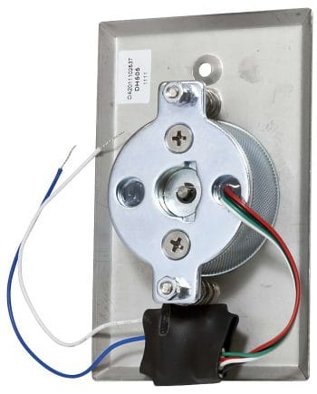 Virdi DA-BR-DH505 Is an Electromagnetic Door Holder Suitable for Fire Escape Doors In Large-Scale Buildings. 100 Lb. (45.36 Kg) Of Holding Force, Adjustable and Fixed Armature Plate, 12 Or 24VDC, No Residual Magnetism Back