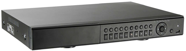 EyeMax AVST-FD2716 16-channel hybrid DVR left-angle view