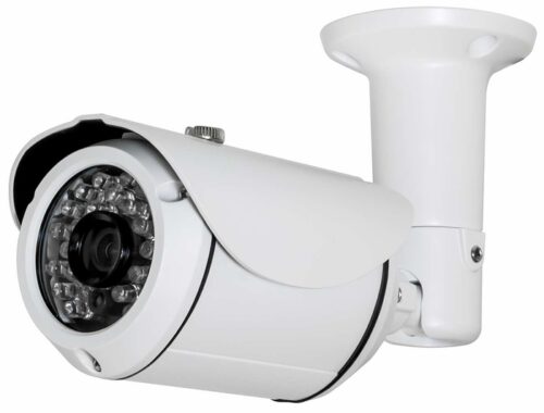 Eyemax TIR-P4522 HD-TVI 4MP Outdoor IR Bullet Camera with Fixed Lens, IP68, 25 IR LED, DC 12v White