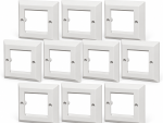 Front view of ten Truon CN-KD-FP39 cable face plates