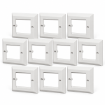 Front view of ten Truon CN-KD-FP39 cable face plates