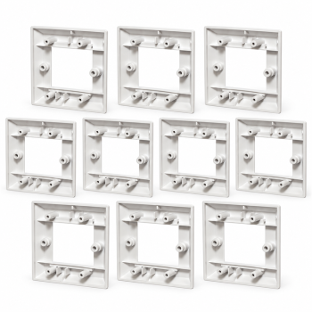 Rear view of ten Truon CN-KD-FP39 cable face plates