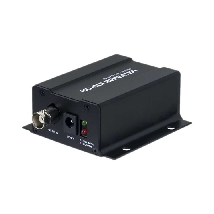 Telpix XA-RPT11A HD-SDI Video Repeater, to extend SDI signal another 350ft (106.68 m). Works on 12V DC.