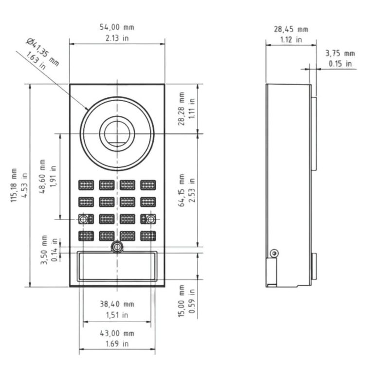 D1100E IP Video Door Station is the perfect solution for any home or office security system.