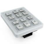 DoorBird KPD KPM12A, Keypad module with 12x stainless steel keys, For D2101KV and D2101FPBK