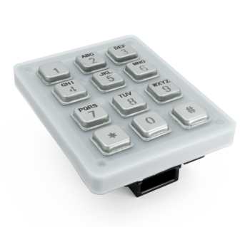 DoorBird KPD KPM12A, Keypad module with 12x stainless steel keys, For D2101KV and D2101FPBK