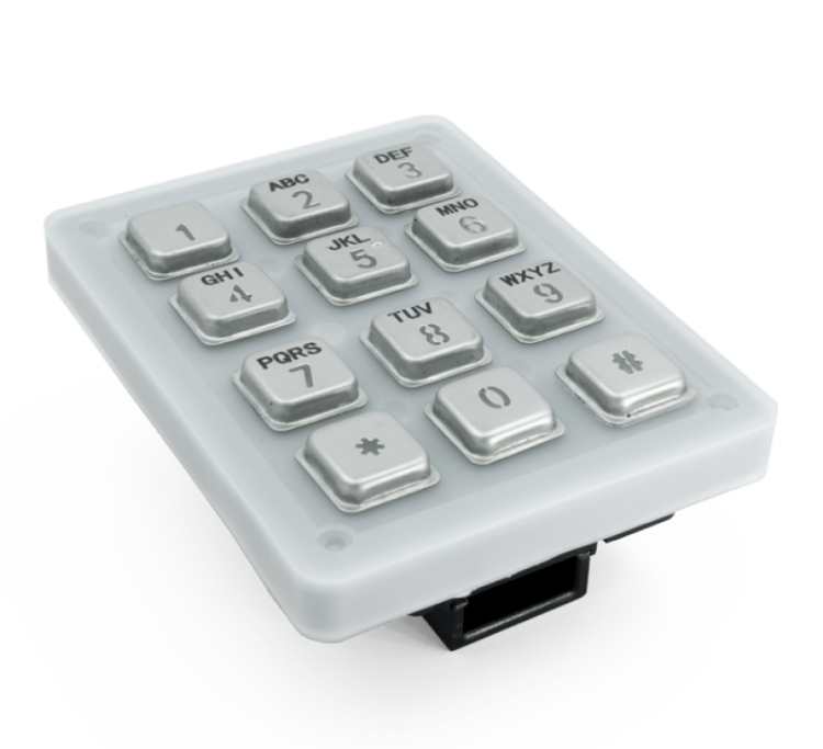 DoorBird KPD KPM12A, Keypad module with 12x stainless steel keys, For D2101KV and D2101FPBK