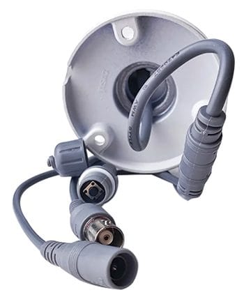 Hikvision DS-2CE17H0T-IT3F 5MP Analog HD Bullet Camera. Featuring 5MP resolution and 131 ft night vision, this camera delivers clear and detailed footage. With multiple signal outputs and OSD control, it's a versatile choice. Plus, its IP67 rating ensures reliable performance in any weather Connector.