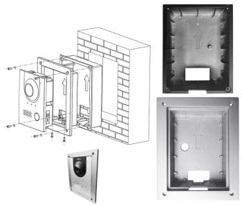 Dahua Technology VTM114 Flush-Mount Box for the DHI-VTO2202F-P IP Video Intercom Station.