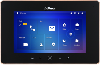 Dahua Technology DHI-VTH5221D-S 7" Wi-Fi Color Indoor Touchscreen Video Intercom Monitor (Black)