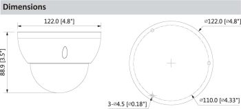 Dahua Technology N43AM5Z 4MP Outdoor ePoE Network Dome Camera with Night Vision (White)