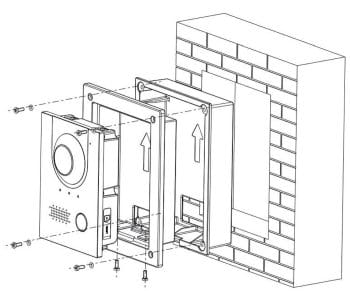 Dahua Technology VTM114 Flush-Mount Box for the DHI-VTO2202F-P IP Video Intercom Station.