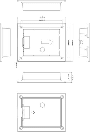Dahua Technology VTM114 Flush-Mount Box for the DHI-VTO2202F-P IP Video Intercom Station.
