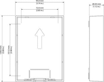 Dahua VTM115 Surface Mount Box For Use with IP Outdoor Station DHI-VTO2202F-P IP intercom Box