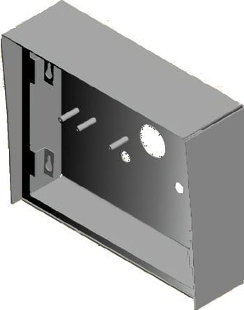 DoorBird D1101KH SMB Surface-mounting housing (back box), stainless steel V4A Side Image