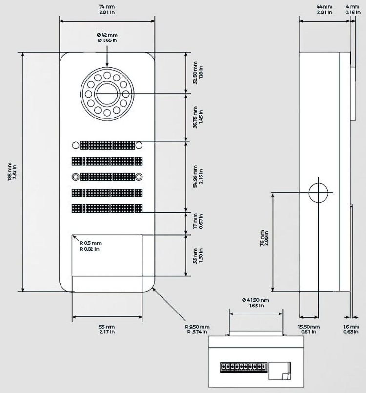 DoorBird D2100E IP Video Door Station is the perfect solution for any home or office security system.