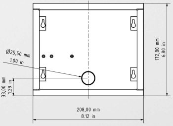 DoorBird IP Video Door Station D1101KH-M-F Modern, flush-mount, stainless steel V2A, brushed, including flush-mounting housing
