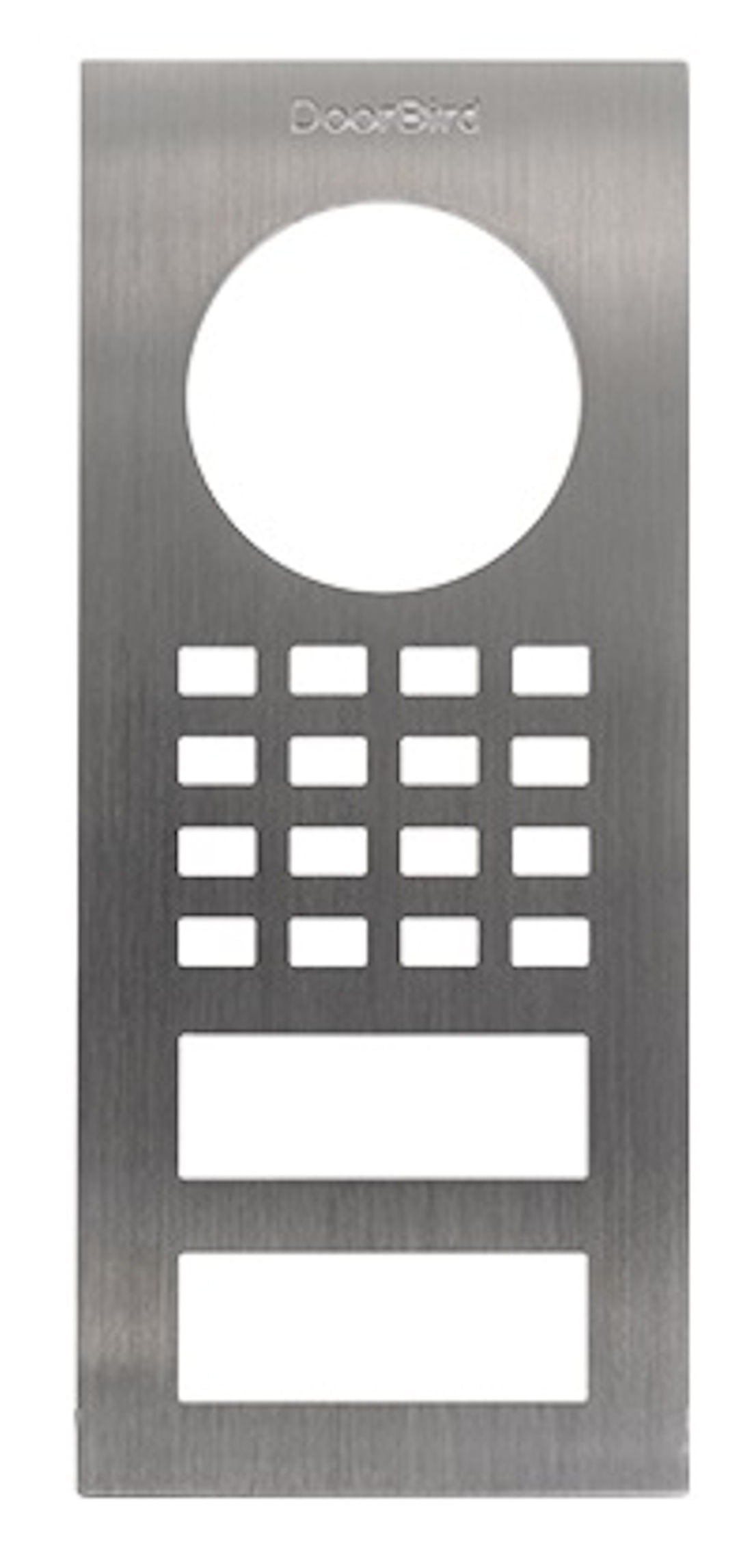 DoorBird D1101V FP Front Panel, Surface Mount Replacement Stainless steel V2A, brushed
