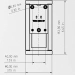 DoorBird D1101 FMB Flush Mounting Housing Back Box Dimensions