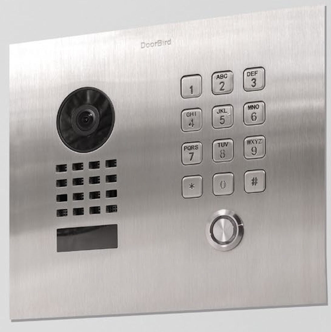 DoorBird IP Video Door Station D1101KH-C-F Classic, Flush Mount, 1 Call Button, Including Flush Mounting Housing