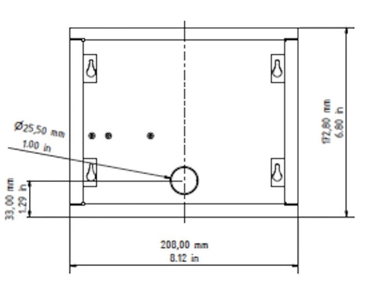 DoorBird IP Video Door Station D1101KH-C-F Classic, Flush Mount, 1 Call Button, Including Flush Mounting Housing Back Panel